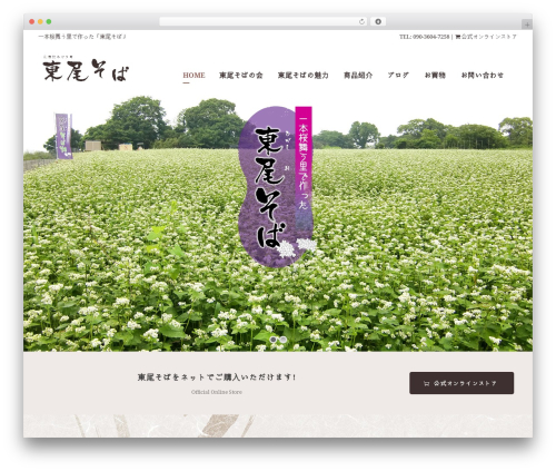 Akea WP theme - higashio-soba.com
