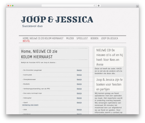 Grisaille theme WordPress - jaapfischer.nl