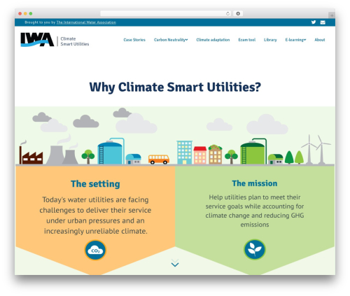 knowledge best WordPress theme - climatesmartwater.org