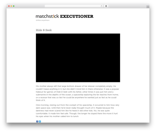 min theme theme WordPress - matchstickexecutioner.com