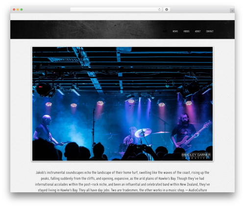 Musicpro WordPress theme - jakob.co.nz