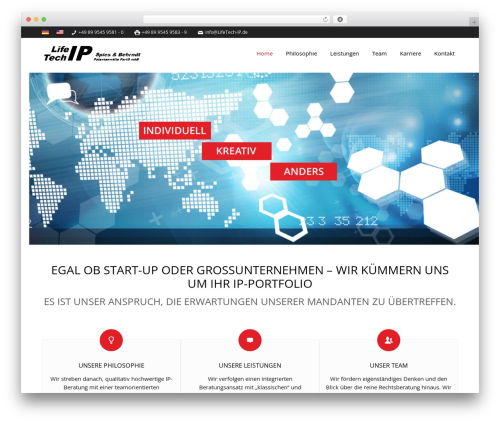 webseide personal WordPress theme - lifetech-ip.de