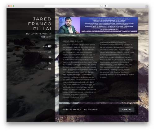 WordPress theme Selfless - jaredpillai.co.za