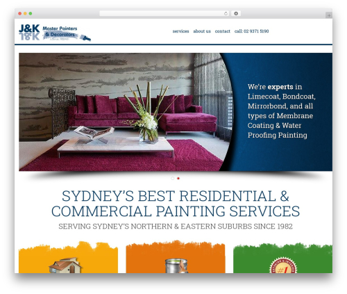 WordPress website theme Painter - jkpainters.com.au WordPress website theme Painter - jkpainters.com.au