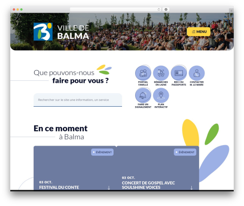 Comarquage baseo WordPress plugin - mairie-balma.fr