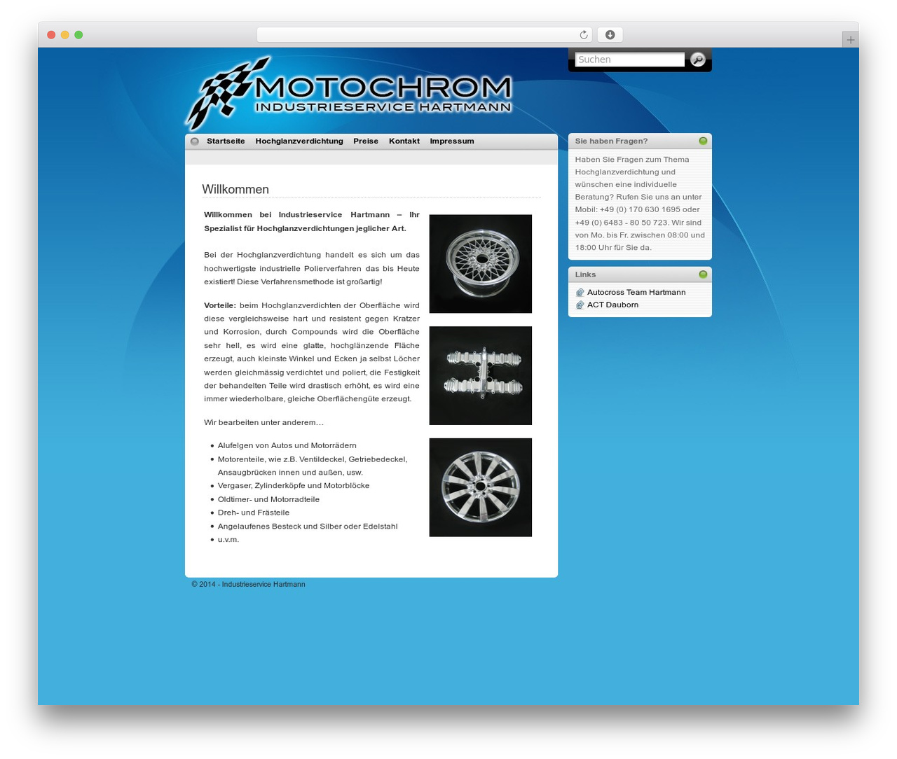 Best WordPress theme iTheme - motochrom.de