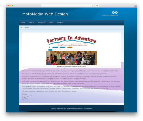Commodore top WordPress theme - motomediawebdesign.com