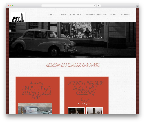 Extinct theme WordPress - morrisminorcentre.nl