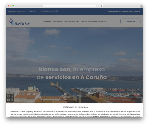 Hello Elementor theme WordPress - blancosan.com