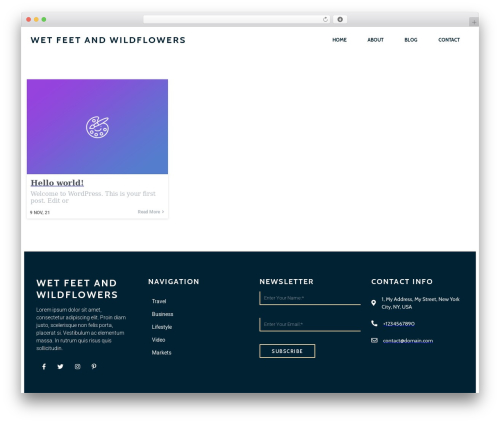 Market Theme WordPress theme - wetfeetandwildflowers.com