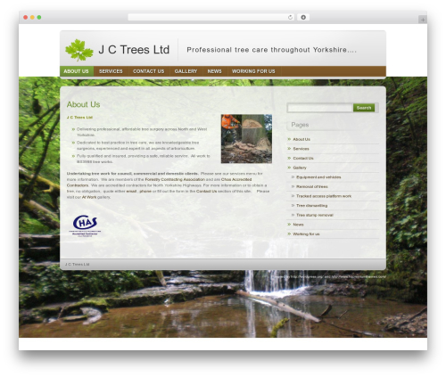 NatureFox theme WordPress - jctrees.co.uk