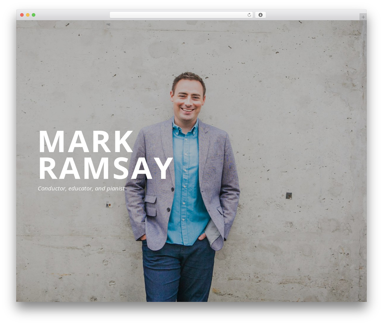 Robert Smith WordPress theme design - markramsay.ca