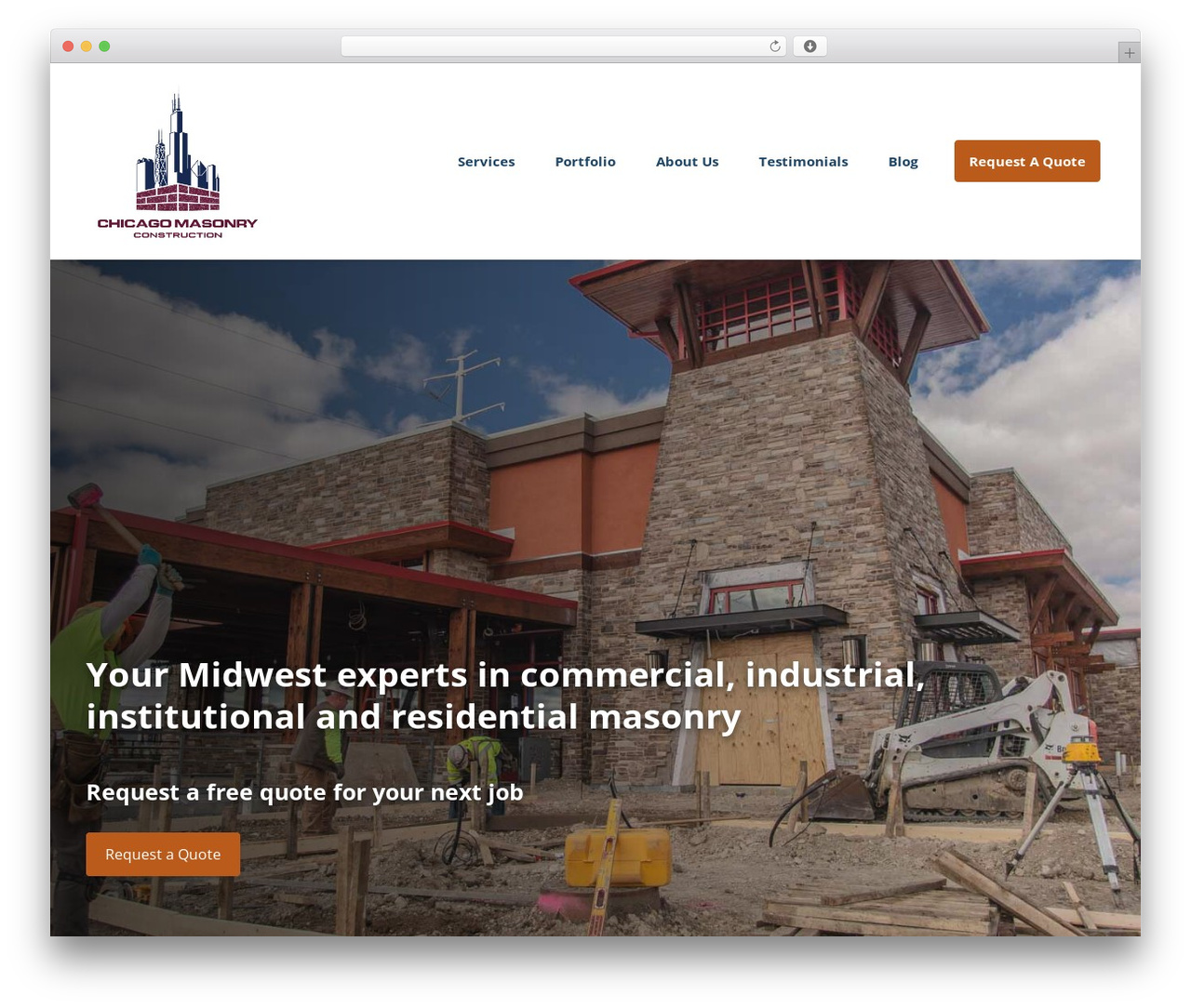 Skylith WordPress theme - chicagomasonry.com