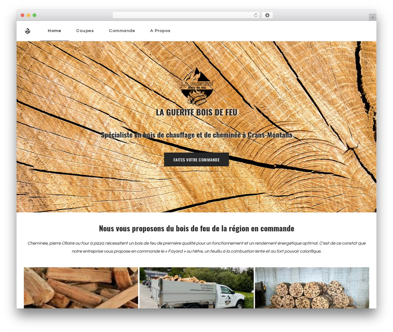Structura WordPress theme - lagueriteboisdefeu.ch