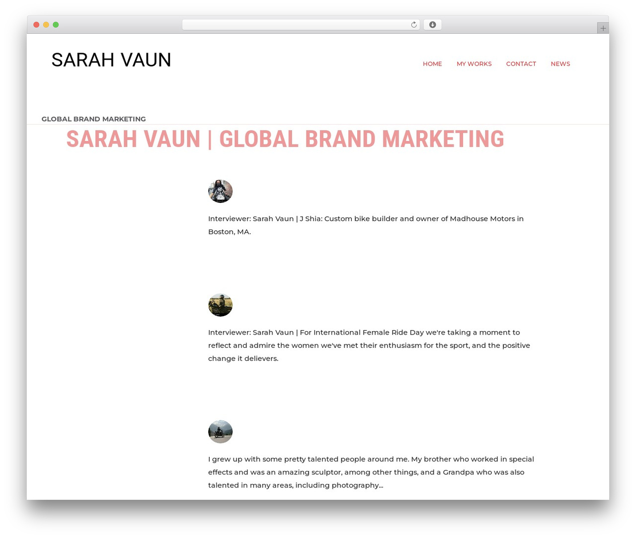 SV WordPress theme - sarahvaun.photo