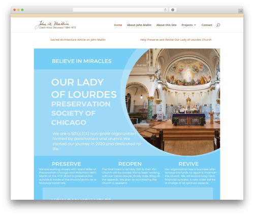 Theme WordPress Divi - johnamallin.com