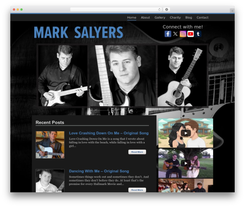 Theme WordPress Influence Child Theme - marksalyersmusic.com