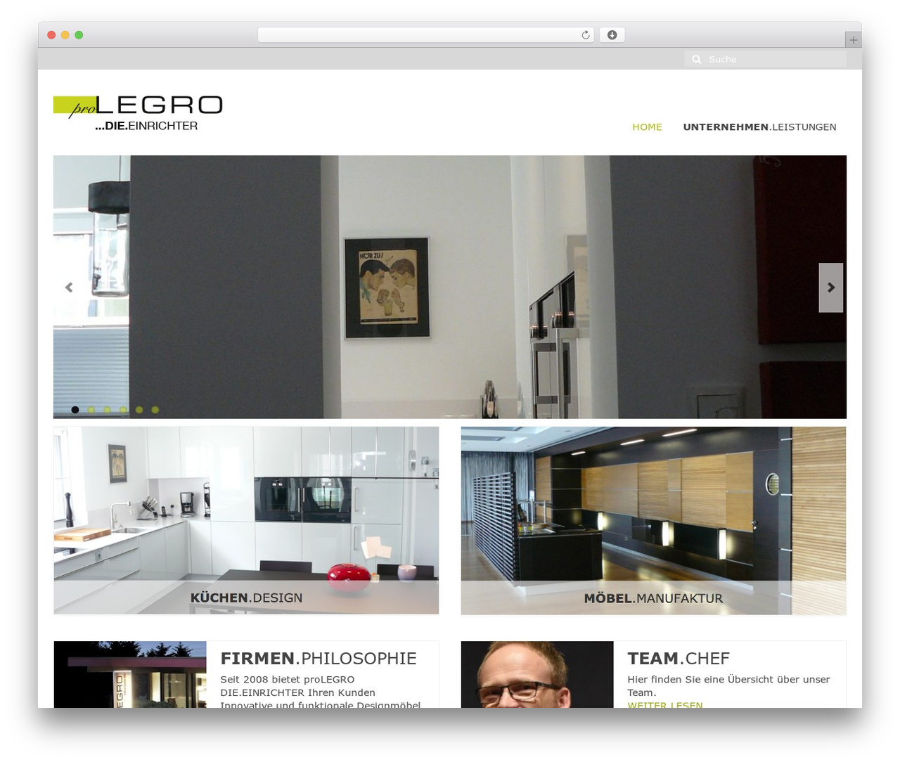 Virtue WordPress theme - prolegro.de
