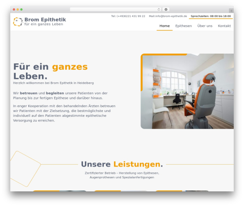WordPress theme Camp Four - brom-epithetik.de