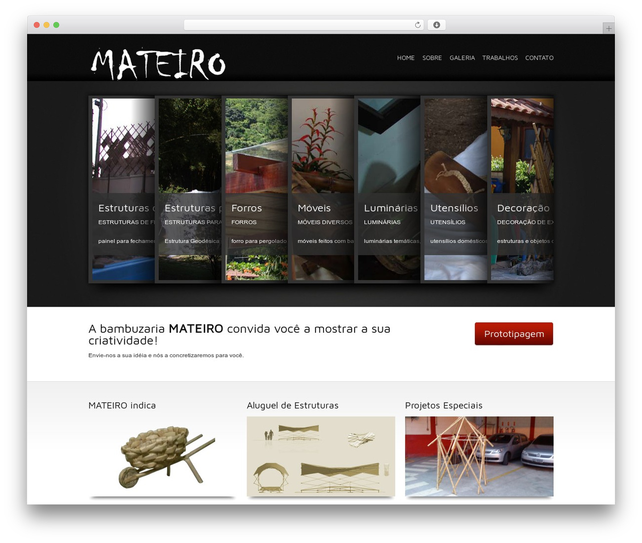 WordPress theme Mandrake - mateiro.com.br