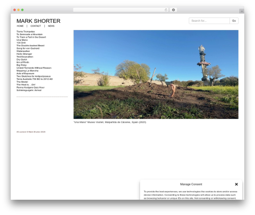 WordPress theme Mark Shorter - markshorter.com.au