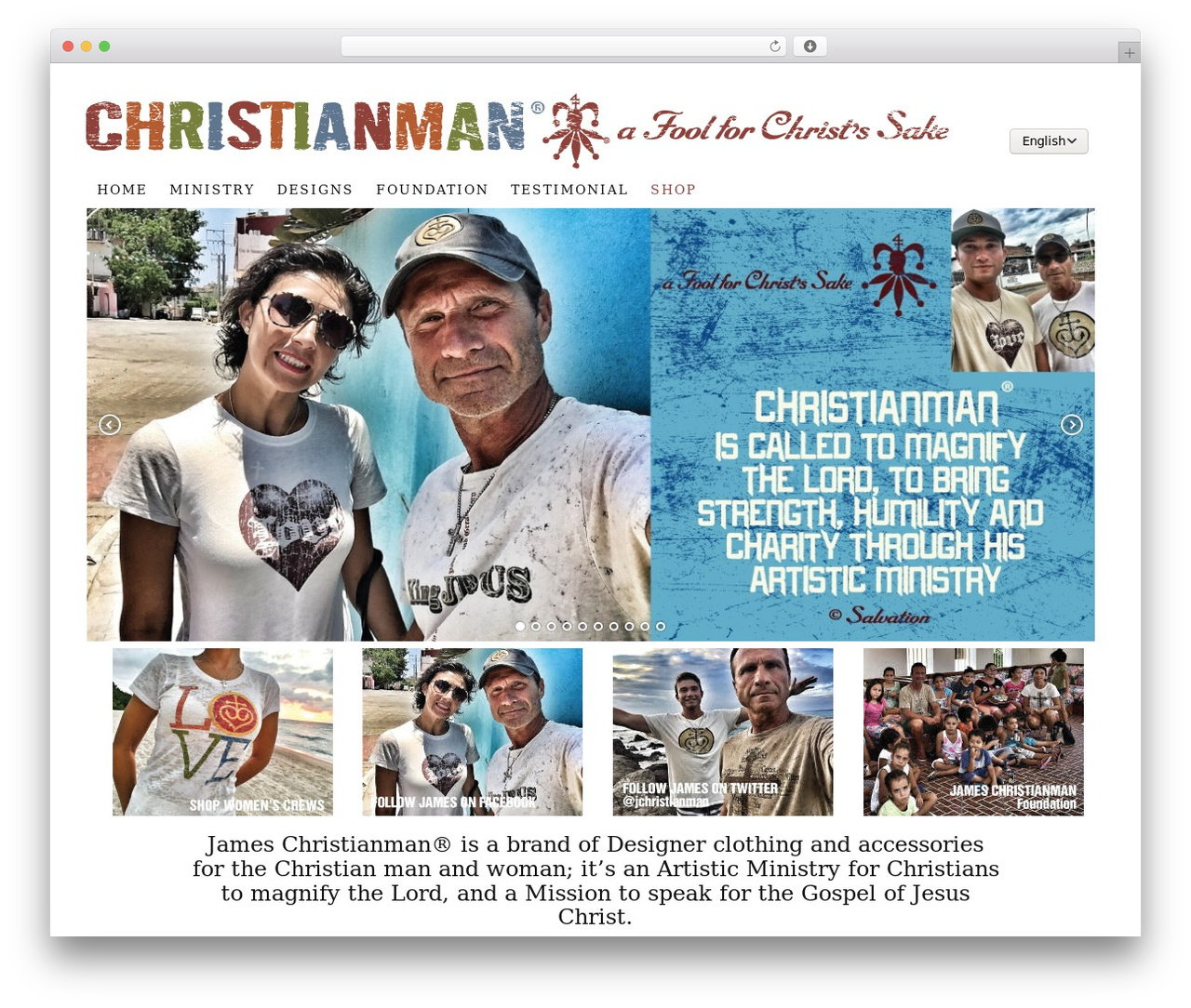 WordPress theme Thesis - jameschristianman.com