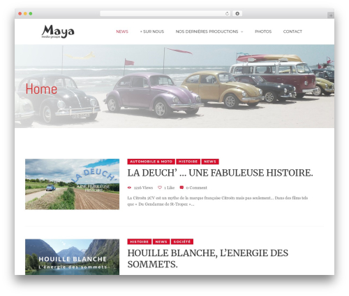 WordPress theme TM 9studio - maya-groupe.fr