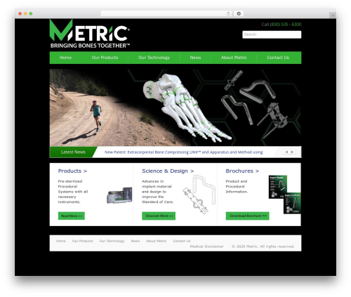 WPFRT Compatible Theme WordPress theme - metricmd.com