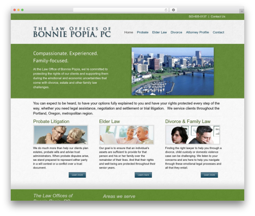 Accent WordPress theme - popialaw.com