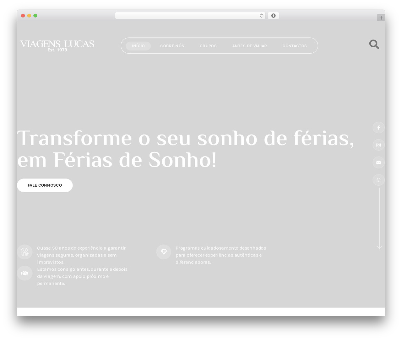 Avada WordPress website theme - viagenslucas.com