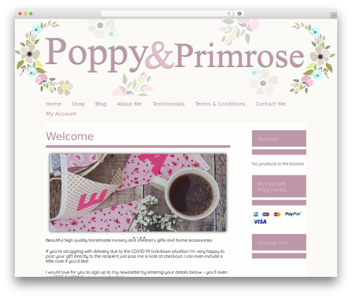 Builder WordPress theme - poppyandprimrose.com