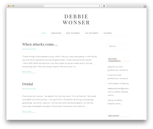Theme WordPress Captivating Theme - debbiewonser.com