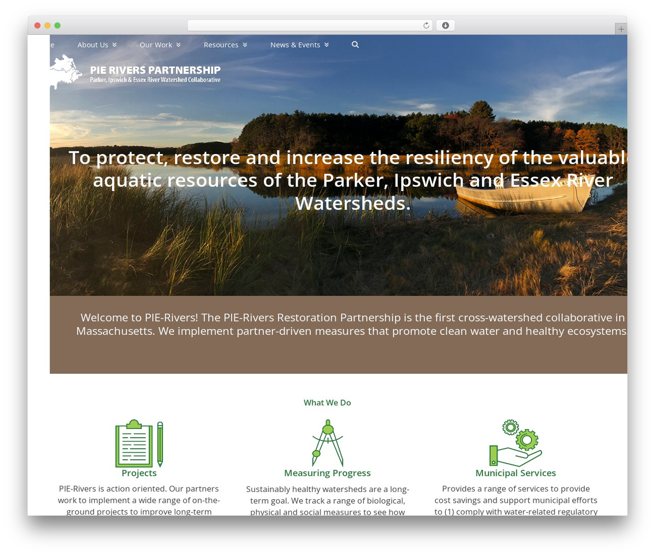 Total theme WordPress - pie-rivers.org