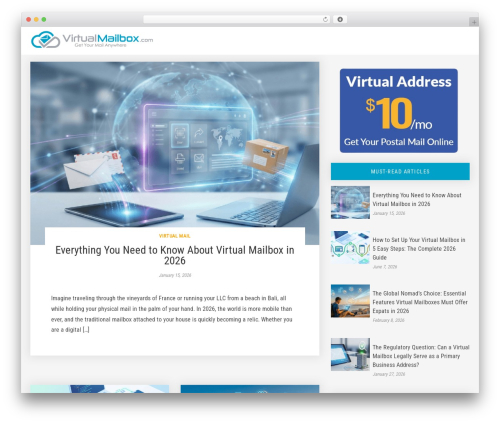 vmb WordPress theme - virtualmailbox.com