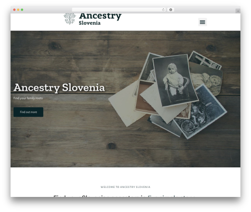 Webify WordPress theme - ancestry-slovenia.com