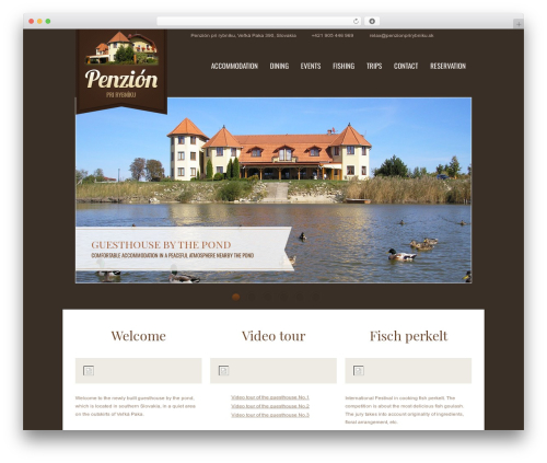 WordPress Theme 1329 WordPress theme - penzionprirybniku.sk