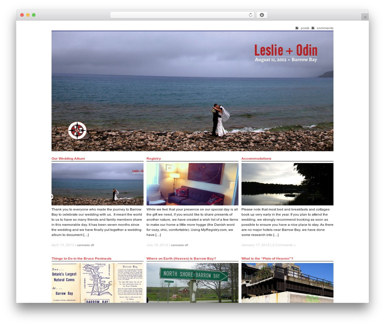 F8 Static WordPress theme - plainofheaven.com