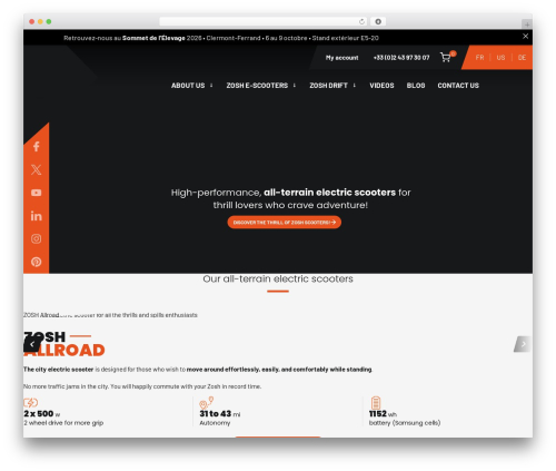 Infocob Web Theme WordPress theme - zosh-electric.com