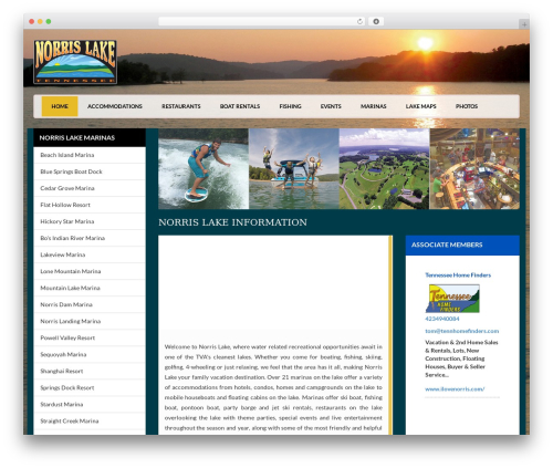 Norris WordPress theme - norrislakemarinas.org