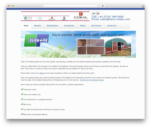 Skeleton WordPress theme - plastic-panels.co.uk