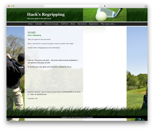 THATgolf Theme theme WordPress - parall18.com