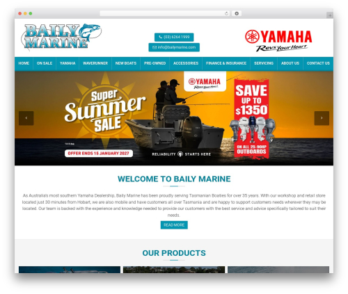 Theme WordPress Default Responsive Boat Deck - bailymarine.com