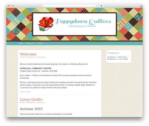 Theme WordPress Patchwork - poppydownquilters.com