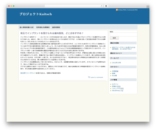 WordPress theme abcOK - projectkaitsch.com