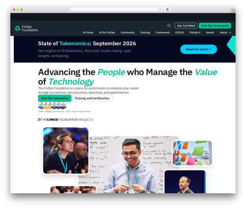 WordPress theme Bathe - www.finops.org