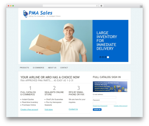WordPress theme Perfect - pma-sales.com