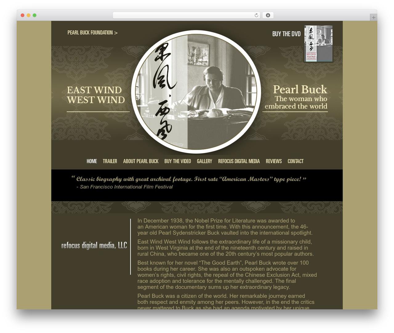 WordPress website theme HTML5 Blank - pearlbuckthedoc.com