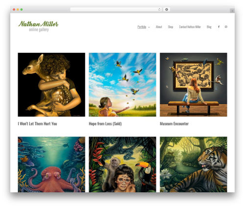 Creatista top WordPress theme - nathanmiller.gallery