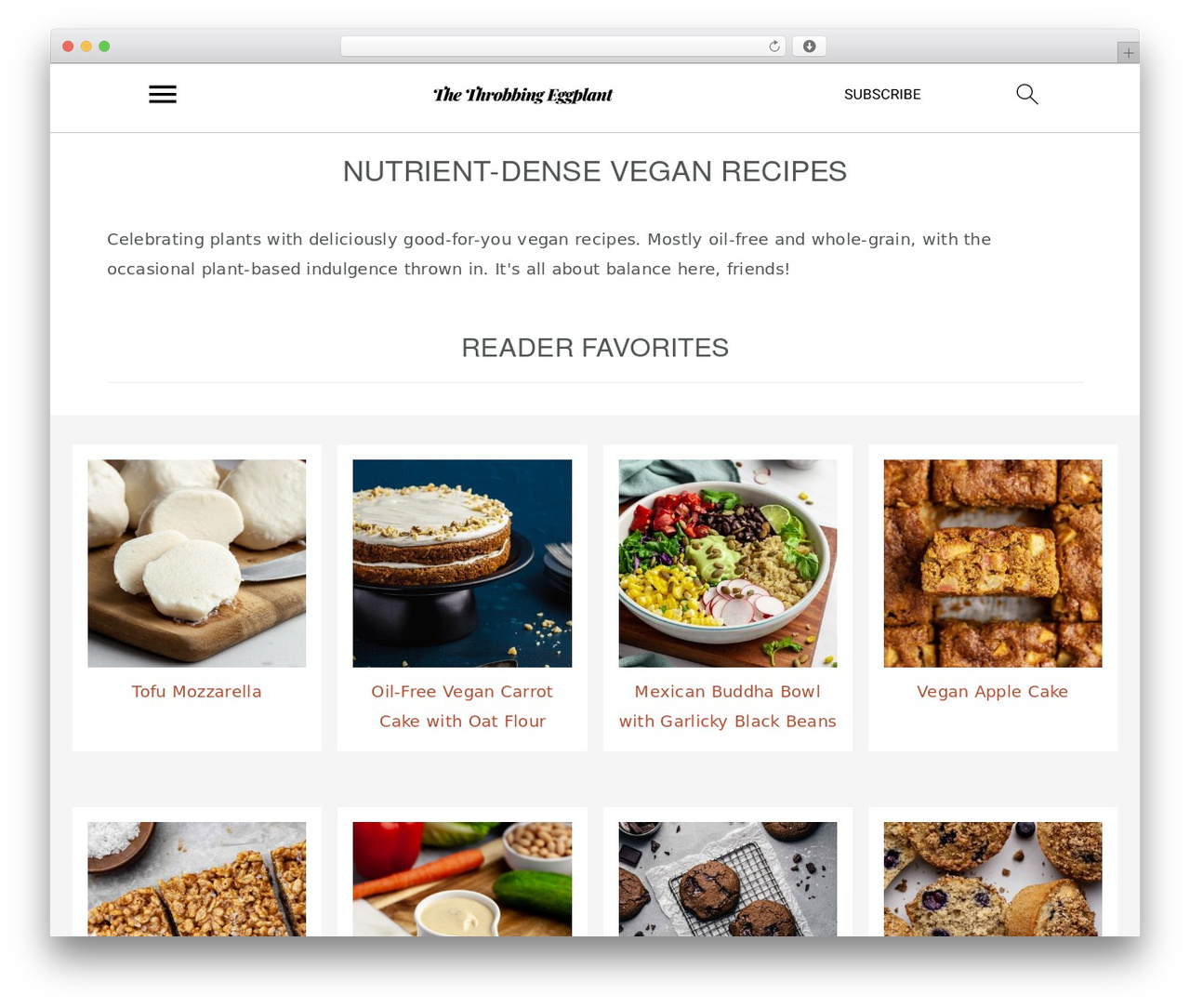 Genesis WordPress theme - thethrobbingeggplant.com