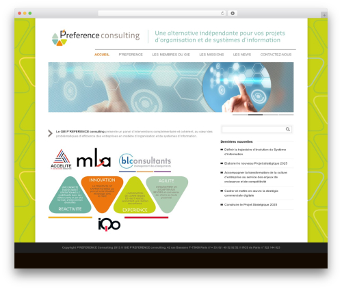Goodspace WordPress theme - preference-consulting.com